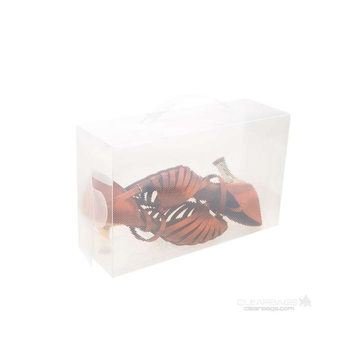 Scatole regalo in plastica per scarpe da donna Frost 17.9x9.5x29.5cm con manico (4 pezzi) [SB1]