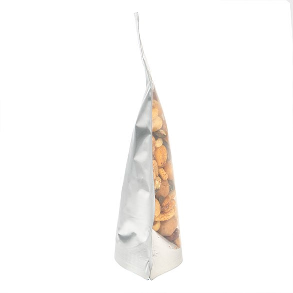 Doypack Argenté 9.5x5.7x15.7cm | 57g (100 pièces) [ZBGS35]