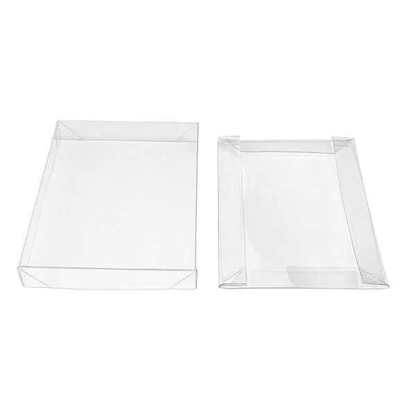 Deckel Transparent & Faltbar 9.7x1.7x13.8cm (25 Stück) [BT10]