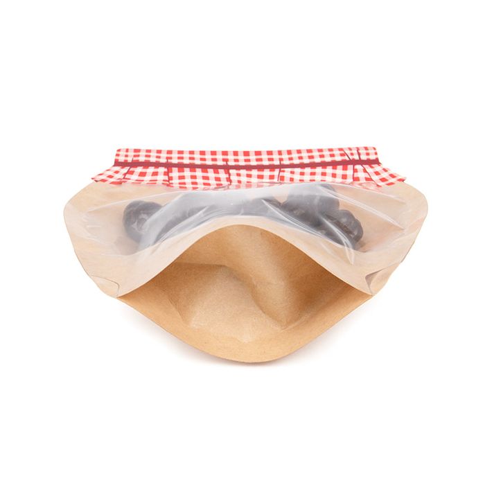 Standbodenbeutel Form eines Marmeladenglases 14,1x7,6x15,2 cm (100 Stück) [SP3JMZ]