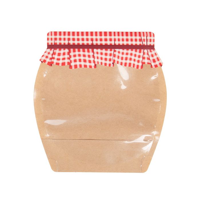 Doypack Forme de pot de confiture 19,7x7,6x20,3 cm (100 pièces) [SP7JMZ]