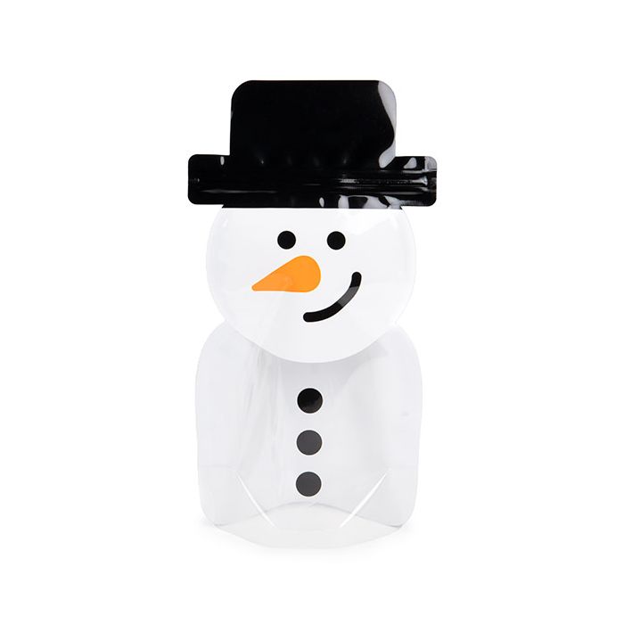 Doypack Forme bonhomme de neige 14x7,6x25,4 cm (25 pièces) [SP7SZ]