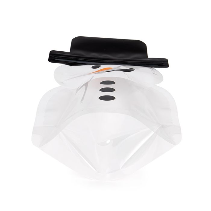 Doypack Forme bonhomme de neige 14x7,6x25,4 cm (25 pièces) [SP7SZ]