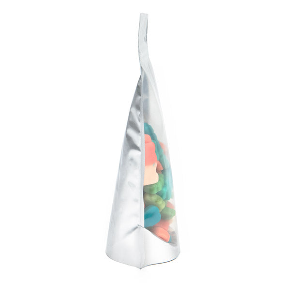 Buste doypack trasparenti/Argento 13x7x20.5cm | 113 grammi (100 pezzi) [ZBGS3]
