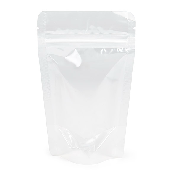 Standbodenbeutel Transparent 9.5x5.7x15.7cm | 57 Gramm (100 Stück) [ZBG35]