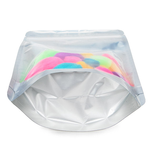 Buste doypack trasparenti/Argento 14.5x8x23cm | 170 grammi (100 pezzi) [ZBGS58]