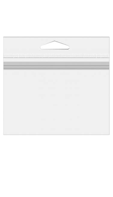 Headerbeutel Transparent 15.2x15.2cm zum Oben laden von Inhalten (100 Stück) [HBT6X6]