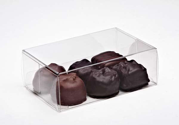 Klarsichtschachteln für Pralinen 7x3.7x10.5cm Lebensmittelecht (25 Stück) [FPB229]