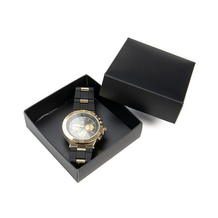 Petite Boite avec fond en carton noir kraft 7.9x2.5x8.3cm (25 Pièces) [BK356]