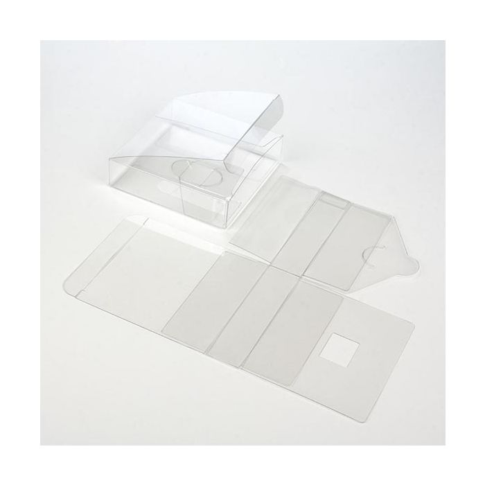 Boîtier cadeau à transparence cristalline 10.2 x 10.2 x 2.5cm (50 Pièces) [VB301]