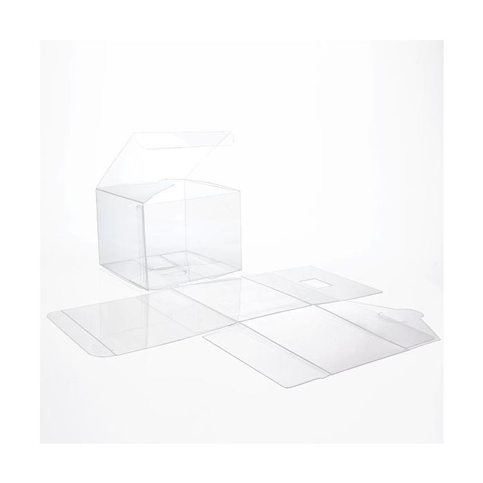 Boîtier cadeau à transparence cristalline 10.2 x 10.2 x 7.6cm (50 Pièces) [VB303]