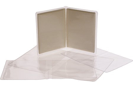 Busta in vinile "stile portafoglio" 13,7x21,3cm (100 pezzi) [VINB4]