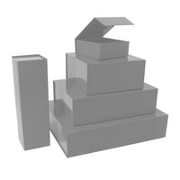 Magnet boxes 42,5x33,3x9,7cm Silver (25 pcs)
