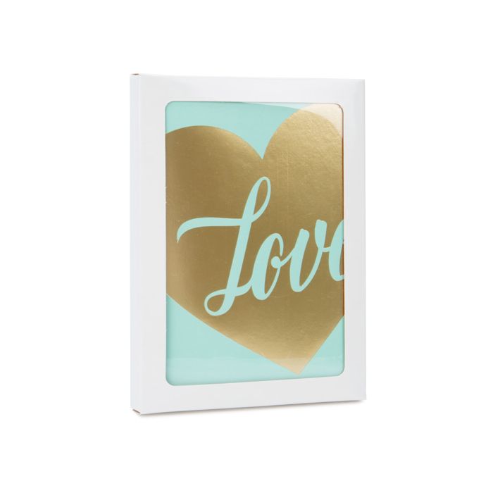 Boîte à fenêtre en papier blanc brillant avec feuille PET insérée 12.5x1.5x16.8cm A6 (25 pièces) [WGWG2]