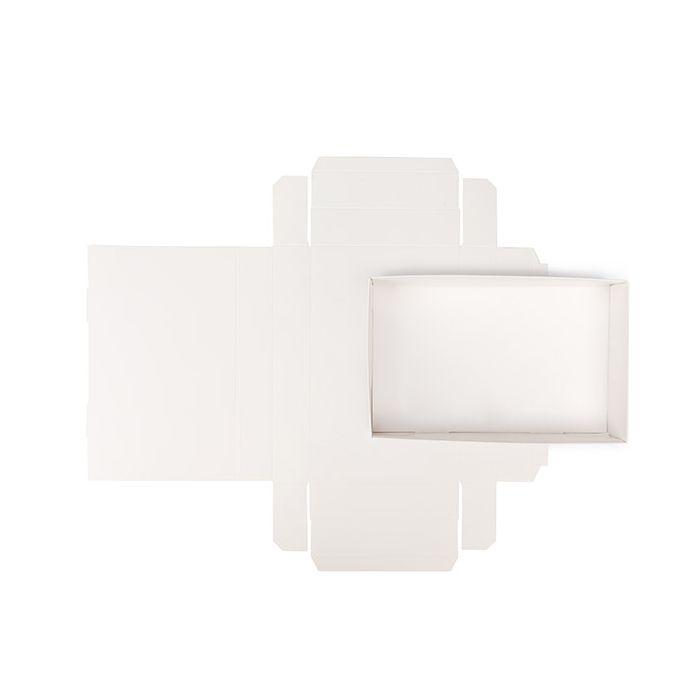 Base Kraft Blanc pour Boite 15,2x3,8x24,1 cm (25 pièces) [WH13]