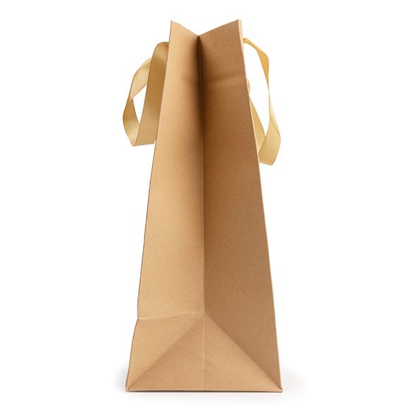 Sacchetto regalo kraft con finestra 24,9x15,2x35,1cm (10 pz) [GMBW3K]
