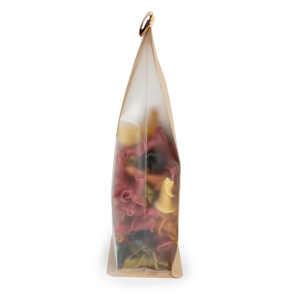 Sacchetto kraft fondo piatto con chiusura tin tie 8,9x6,4x25,4cm (100 pz) [TTGB1K]