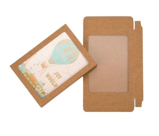 Scatola Kraft con finestra 11.5x2.2x15cm (25 pezzi) [WKRG247]