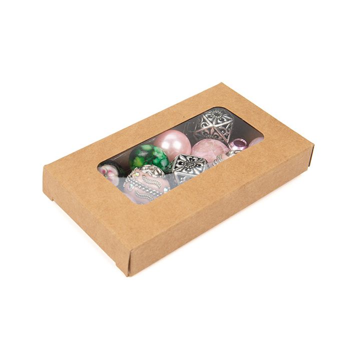 Kraft Boxes With window 5,4x1,3x9,2 cm