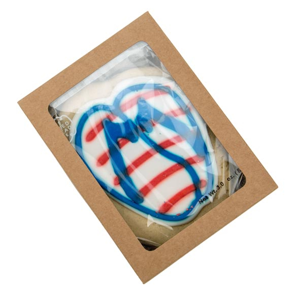 Scatola Kraft con finestra 10.2x2.1x13.8cm (25 pezzi) [WKRG313]