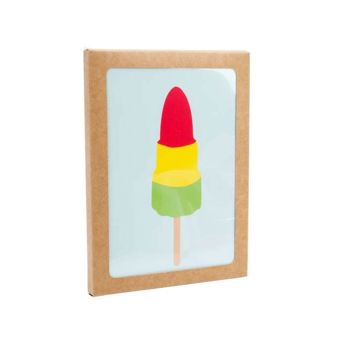 Scatola Kraft con finestra 13.7x1.3x18.7cm (25 pezzi) [WKRG4]