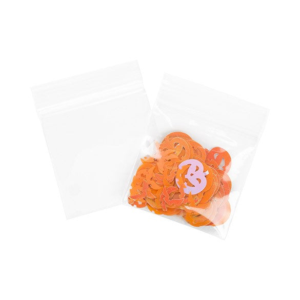 Sachet zip à transparence cristalline 75 microns 5,1x5,1cm (100 pièces) [Z3C22]