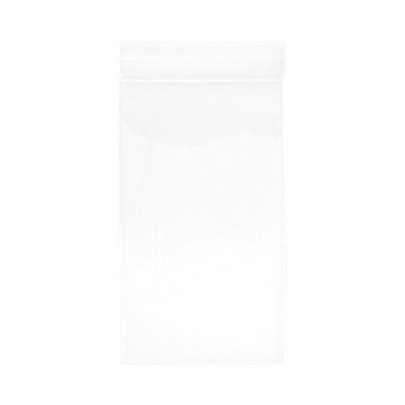 Sachet zip à transparence cristalline 75 microns 7,6x12,7cm (100 pièces) [Z3C35]