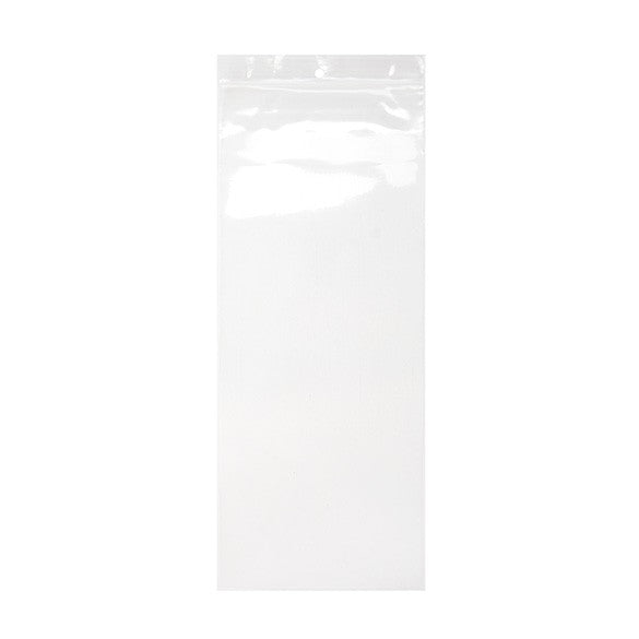 Sacchetto trasparente con chiusura a pressione e foro 12.5x30.5cm PP 75 microns (100 pezzi) [Z3R512]