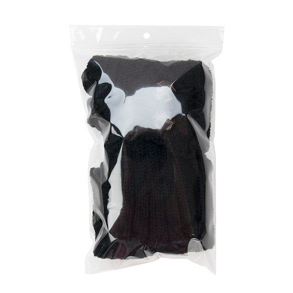 Sachet zip à transparence cristalline 75 microns avec trou pour suspension 12,7x20,3cm (100 pièces) [Z3R58]