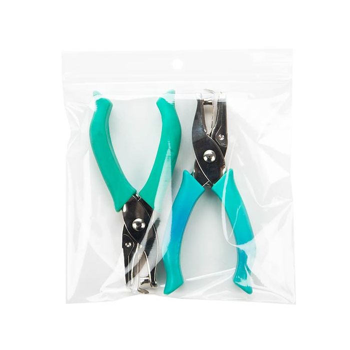 Sachet zip à transparence cristalline 75 microns avec trou pour suspension 15,2x15,2cm (100 pièces) [Z3R66]