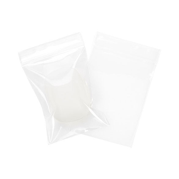 Sachet zip à transparence cristalline 100 microns 7,6x10,2cm (100 pièces) [Z4C34]
