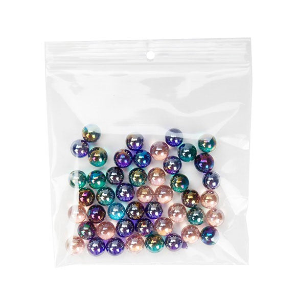 Sachet zip à transparence cristalline 100 microns avec trou pour suspension 15,2x15,2cm (100 pièces) [Z4R66]