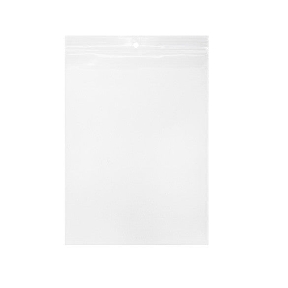 Druckverschlussbeutel mit Aufhängeloch 15x20.5cm Transparent PP 100 Mikron (100 Stück) [Z4R68]