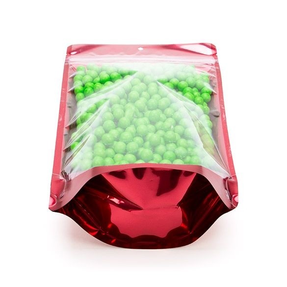 Buste doypack trasparenti/fucsia 17.1x8.9x28.6cm | 340 grammi (100 pezzi) [ZBGB4FS]