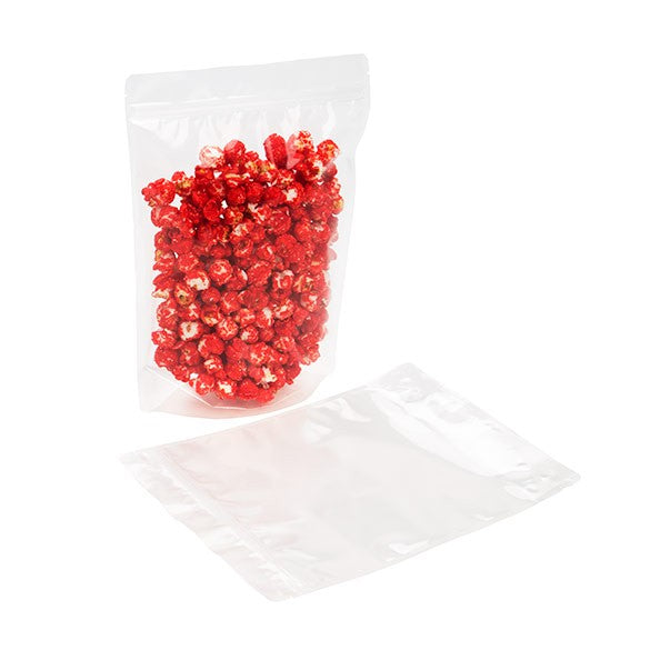 Standbodenbeutel Transparent 21x8.9x29.2cm Laminiert | 510 Gramm (100 Stück) [ZBGCC5]