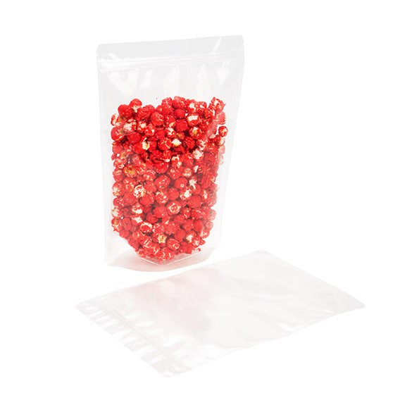Standbodenbeutel Transparent 22.9x12.1x34.3cm Laminiert | 900 Gramm (100 Stück) [ZBGCC6]