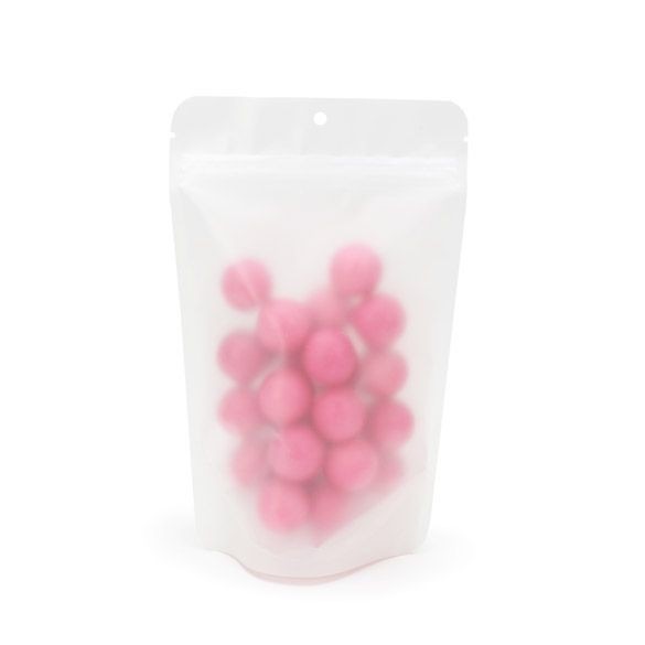 Buste doypack Matt Frosted 13x7.9x20.6cm con foro (100 pezzi) [ZBGF3H]