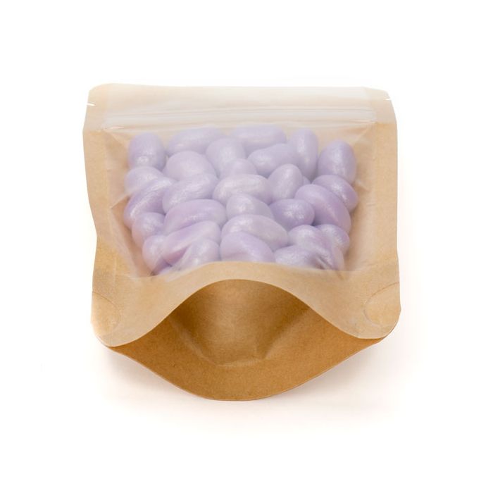 Buste doypack trasparenti/Kraft 12x7.5x18.5cm | 114 grammi (100 pezzi) [ZBGKC46]