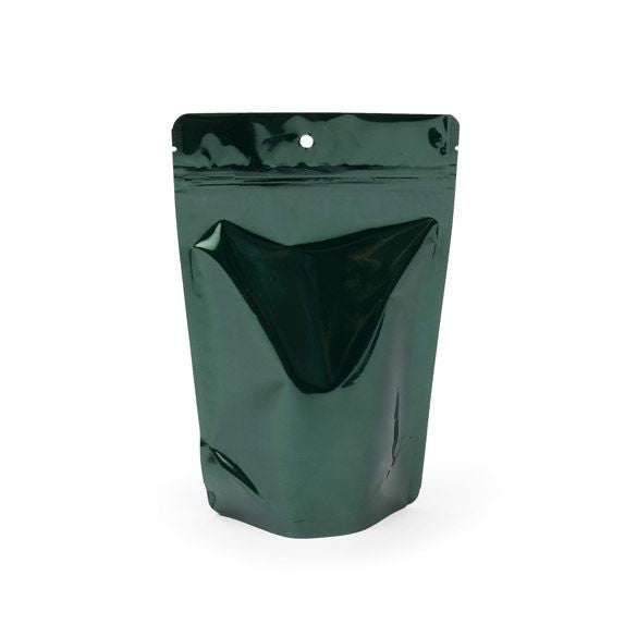 Standbodenbeutel Grün 13x7x20.5cm | 110 Gramm (100 Stück) [ZBGM3HG]