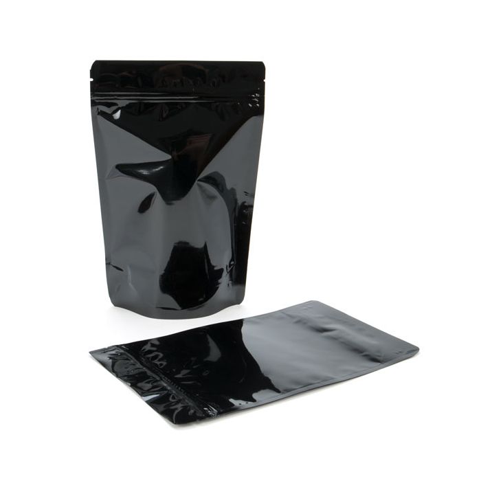 Buste doypack nere 15x9x23.2cm | 312 grammi (100 pezzi) [ZBGM7B]