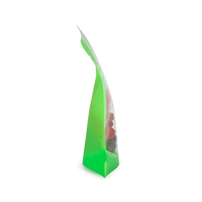 Buste doypack Trasparente/Neon Verde 7,9x5,1x13 cm (100 pz) [ZBGN1GR]