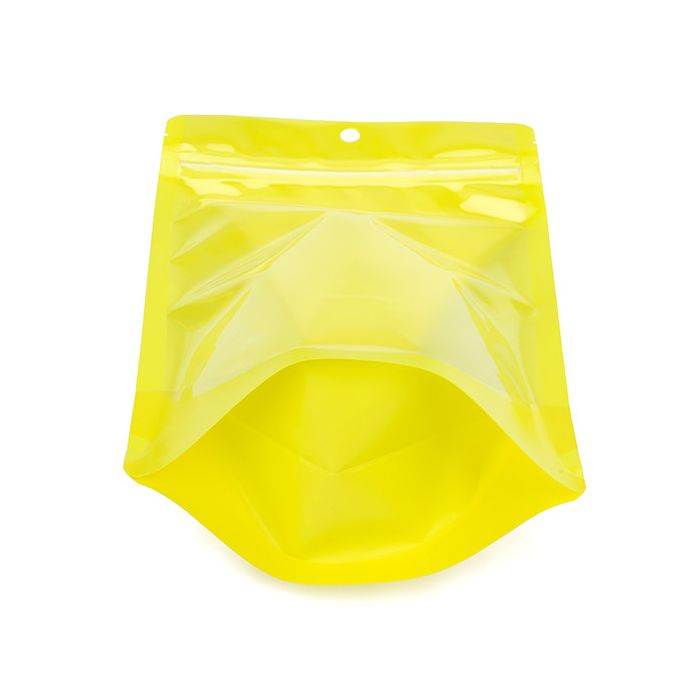 Buste doypack Trasparente/Neon Giallo 14,9x8,9x23,2 cm (100 pz) [ZBGN7YW]