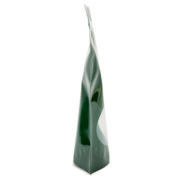 Doypack Vert chasseur avec fenêtre ovale 17.1x8.9x28.5cm | 340g (100 pièces) [ZBGO4HG]
