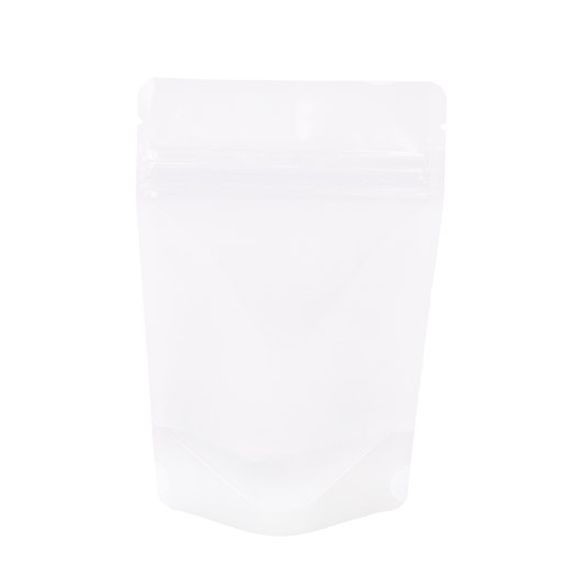 Doypack papier de riz Blanc 10.2x6x15.2cm | 57g (100 pièces) [ZBGR2WC]