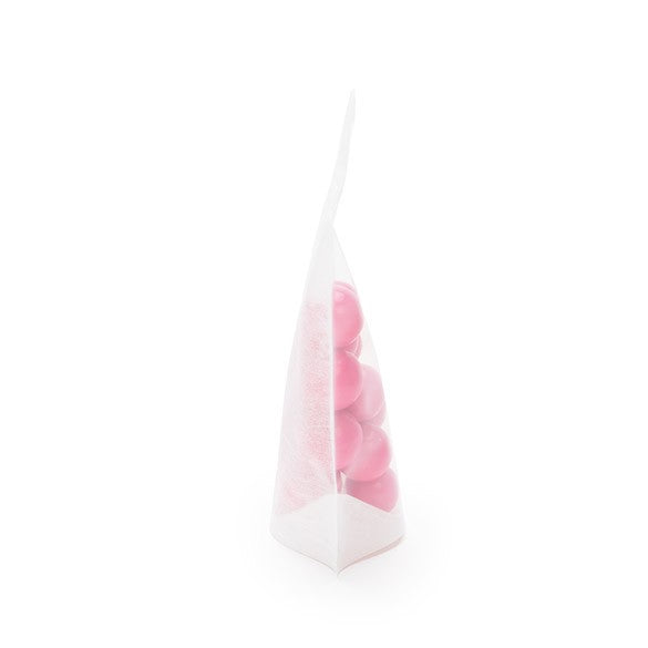 Buste doypack in carta di riso trasparente/bianco 11.9x7.6x18.4cm | 114 grammi (100 pezzi) [ZBGR46WC]