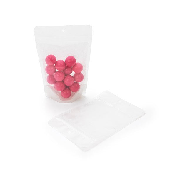 Buste doypack in carta di riso trasparente/bianco 11.9x7.6x18.4cm | 114 grammi (100 pezzi) [ZBGR46WC]