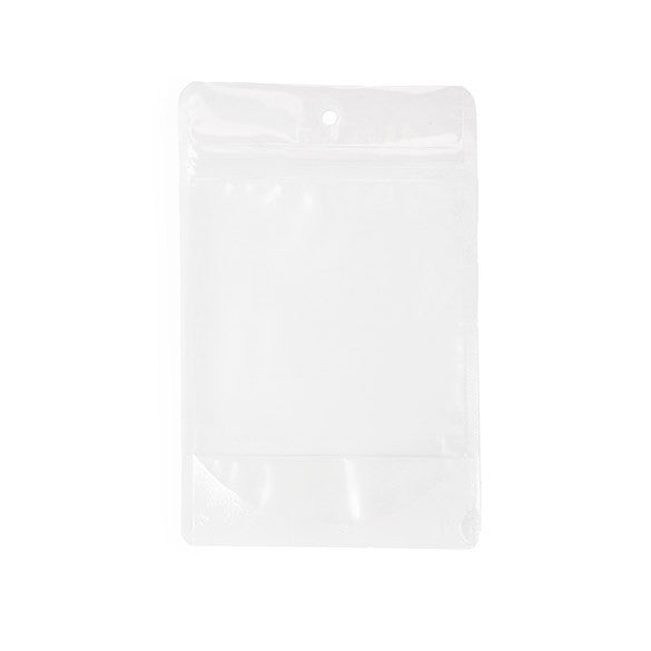 Buste doypack in carta di riso trasparente/bianco 11.9x7.6x18.4cm | 114 grammi (100 pezzi) [ZBGR46WC]
