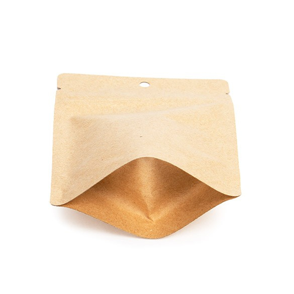 Buste doypack Kraft 10.2x6x15.2cm con foro | 57 grammi (100 pezzi) [ZBGSK2H]