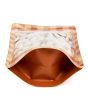 Doypack Transparent/Orange Pastel Plaid 13x7,9x20,6cm (25 pièces) [ZBGSW3OP]