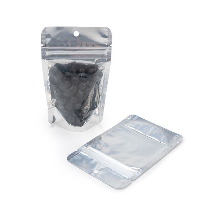 Doypack dos Blanc 8x5x13cm | 28g Trou de suspension (100 pièces) [ZBGW1H]